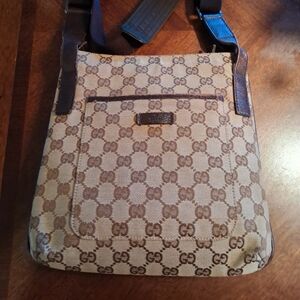 Gucci Tan and Brown Crossbody Bag